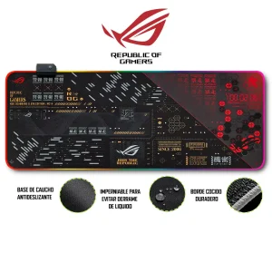 Mousepad Gamer Asus RGB/sin RGB Antideslizante 01
