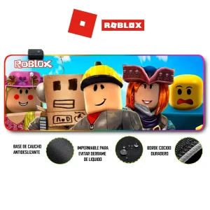 Mousepad Gamer Roblox RGB/sin RGB Antideslizante 01