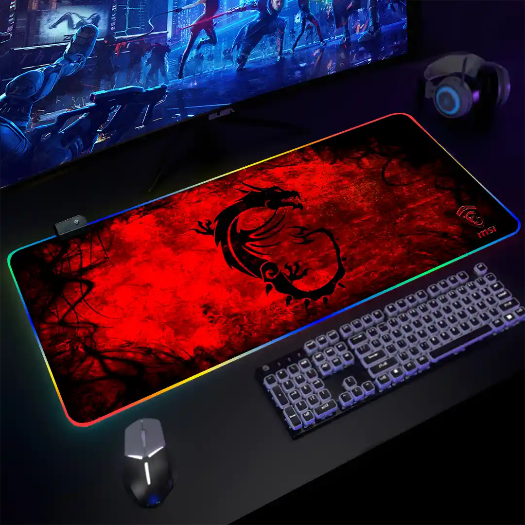 Mousepad Gamer Msi RGB/sin RGB Antideslizante 08 - Imagen 3