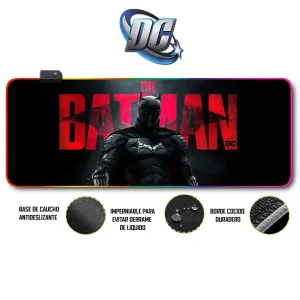 Mousepad Gamer DC Comics RGB/sin RGB Antideslizante 10