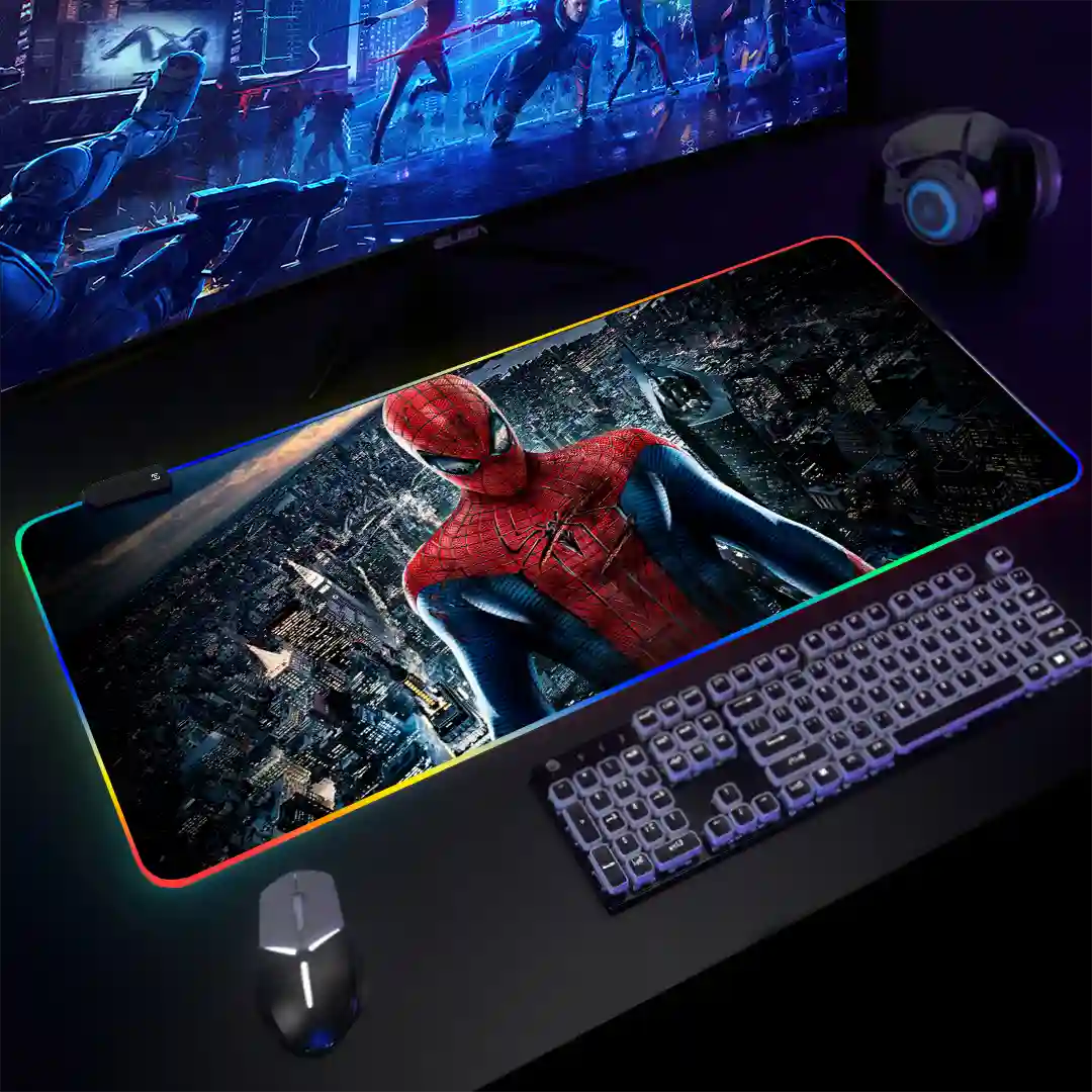 Mousepad Gamer Spiderman RGB/sin RGB Antideslizante 11 - Imagen 3