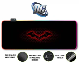 Mousepad Gamer DC Comics RGB/sin RGB Antideslizante 12