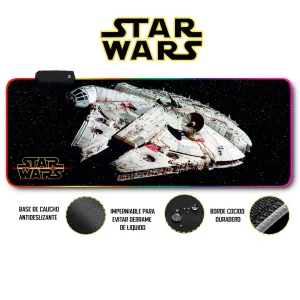 Mousepad Gamer Star Wars RGB/sin RGB Antideslizante 13