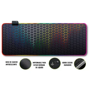Mousepad Gamer Abstracto  RGB/sin RGB Antideslizante 13