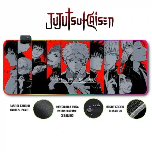 Mousepad Gamer Jujutsu Kaisen RGB/sin RGB Antideslizante 13
