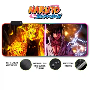 Mousepad Gamer Naruto RGB/sin RGB Antideslizante 14