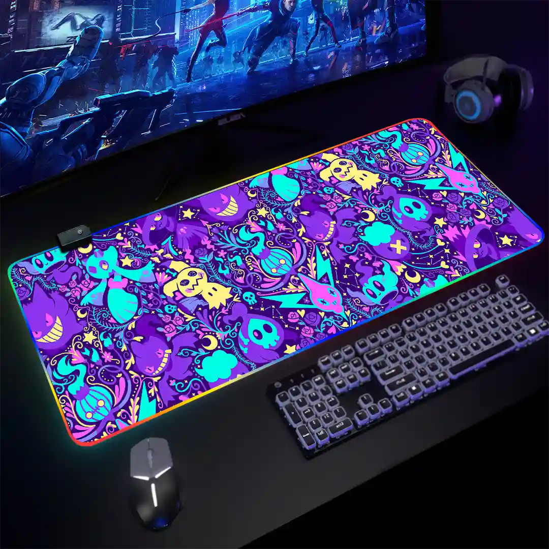 Mousepad Gamer Pokémon RGB/sin RGB Antideslizante 14 - Imagen 3