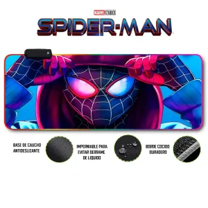 Mousepad Gamer Spiderman RGB/sin RGB Antideslizante 15