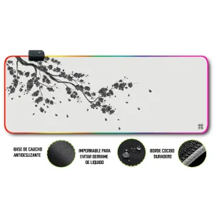 Mousepad Gamer Arbol Chino RGB/sin RGB Antideslizante 15