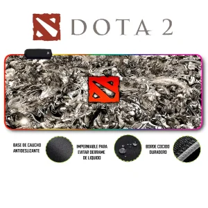 Mousepad Gamer Dota2 RGB/sin RGB Antideslizante 17