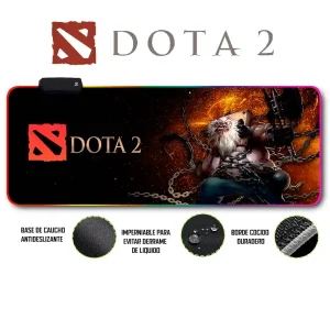 Mousepad Gamer Dota2 RGB/sin RGB Antideslizante 18