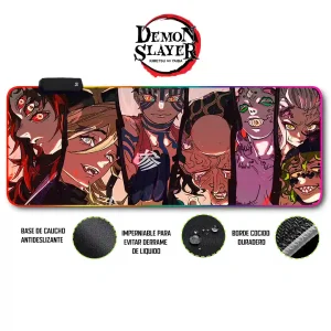 Mousepad Gamer Demon Slayer RGB/sin RGB Antideslizante 19