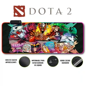 Mousepad Gamer Dota2 RGB/sin RGB Antideslizante 19