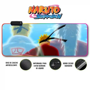 Mousepad Gamer Naruto RGB/sin RGB Antideslizante 20