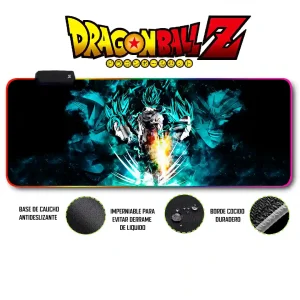 Mousepad Gamer Dragon ball RGB/sin RGB Antideslizante 20