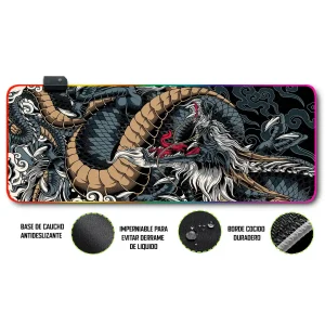 Mousepad Gamer Dragon RGB/sin RGB Antideslizante 20
