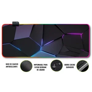 Mousepad Gamer Abstracto RGB/sin RGB Antideslizante 21