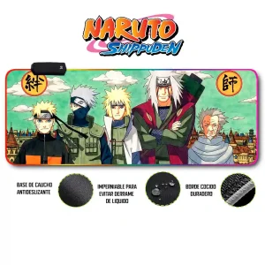 Mousepad Gamer Naruto RGB/sin RGB Antideslizante 22