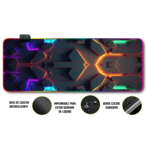 Mousepad Gamer Demonio Oni RGB/sin RGB Antideslizante 25
