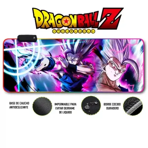Mousepad Gamer Dragon ball RGB/sin RGB Antideslizante 25