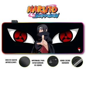 Mousepad Gamer Naruto RGB/sin RGB Antideslizante 25