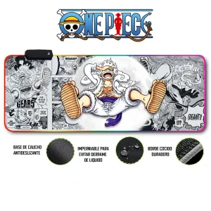 Mousepad Gamer One Piece RGB/sin RGB Antideslizante 26