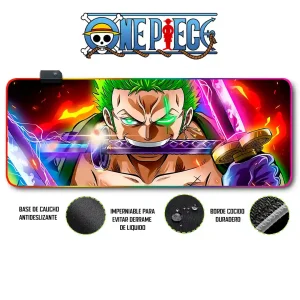 Mousepad Gamer One Piece RGB/sin RGB Antideslizante 28
