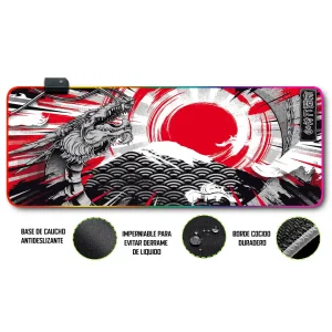 Mousepad Gamer Dragon Chino RGB/sin RGB Antideslizante 28