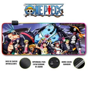 Mousepad Gamer One Piece RGB/sin RGB Antideslizante 30