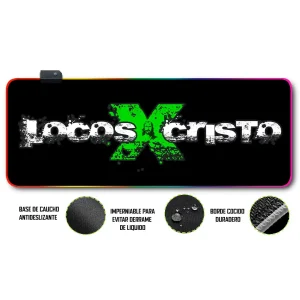 Mousepad Gamer Cristo RGB/sin RGB Antideslizante 31