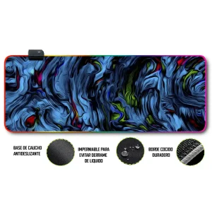 Mousepad Gamer Abstracto RGB/sin RGB Antideslizante 35