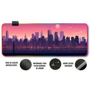 Mousepad Gamer Paisaje Urbano RGB/sin RGB Antideslizante 36