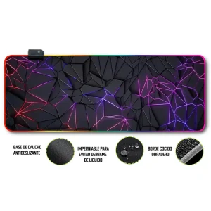 Mousepad Gamer Abstracto RGB/sin RGB Antideslizante 38