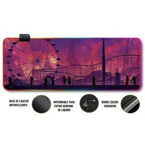 Mousepad Gamer Arte Carnaval RGB/sin RGB Antideslizante 39