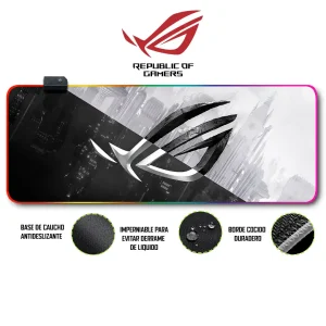 Mousepad Gamer Asus RGB/sin RGB Antideslizante 04