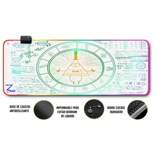 Mousepad Gamer Enigma RGB/sin RGB Antideslizante 04