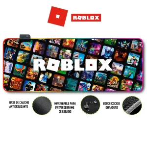 Mousepad Gamer Roblox RGB/sin RGB Antideslizante 04