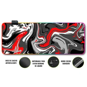 Mousepad Gamer Abstracto RGB/sin RGB Antideslizante 05