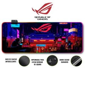 Mousepad Gamer Asus RGB/sin RGB Antideslizante 05