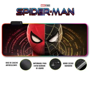 Mousepad Gamer Spiderman RGB/sin RGB Antideslizante 20