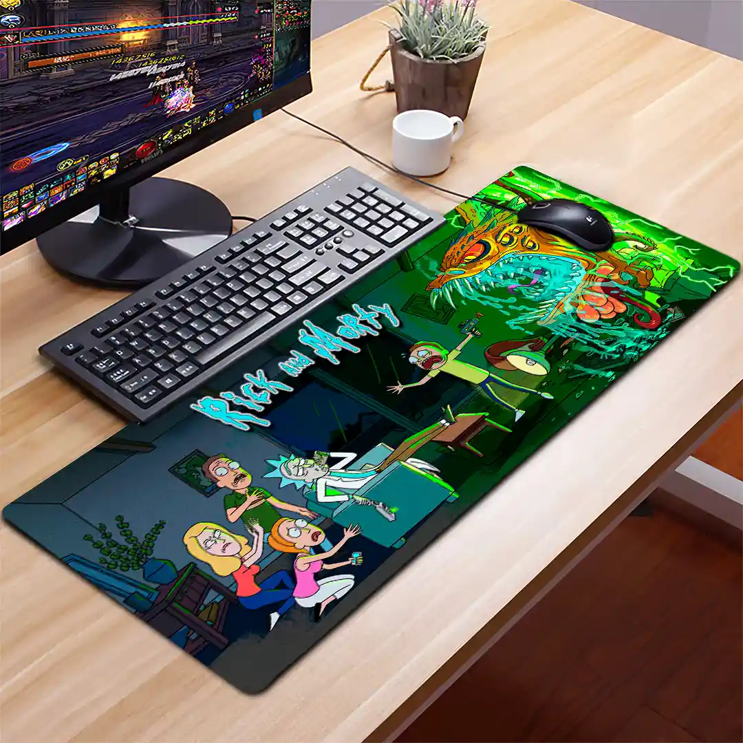 Mousepad Gamer Rick y Morty RGB/sin RGB Antideslizante 05 - Imagen 2