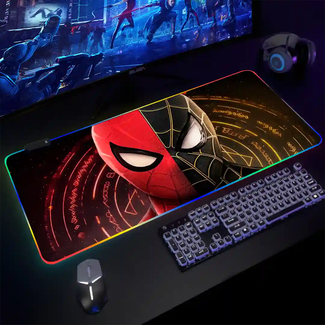 Mousepad Gamer Spiderman RGB/sin RGB Antideslizante 20 - Imagen 3