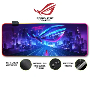 Mousepad Gamer Asus RGB/sin RGB Antideslizante 06