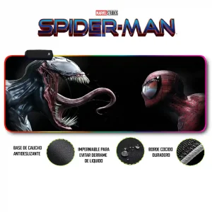 Mousepad Gamer Spiderman RGB/sin RGB Antideslizante 21