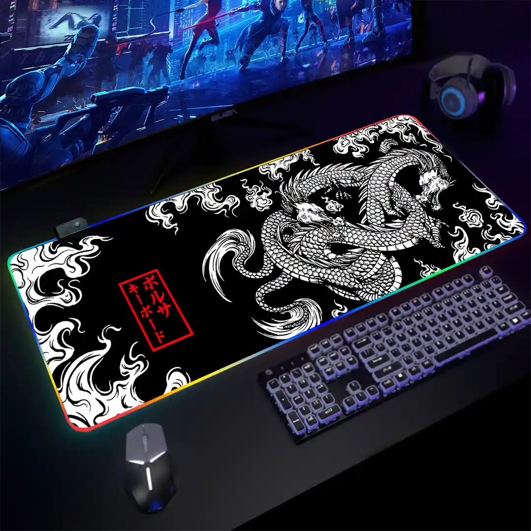 Mousepad Gamer Dragon Chino RGB/sin RGB Antideslizante 06 - Imagen 3