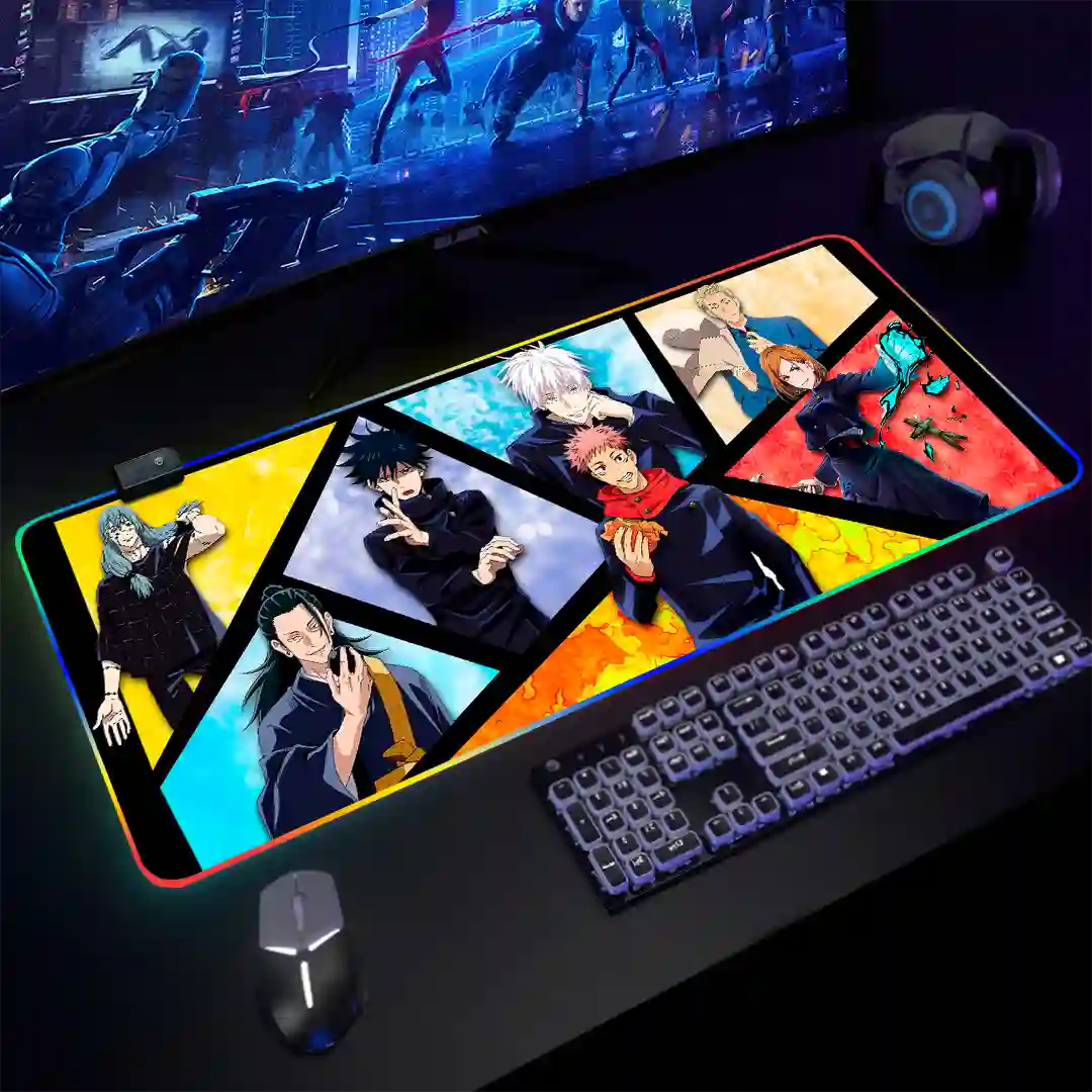 Mousepad Gamer Jujutsu Kaisen RGB/sin RGB Antideslizante 06 - Imagen 3