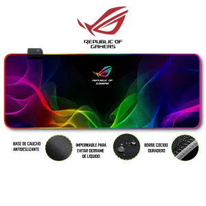 Mousepad Gamer Asus RGB/sin RGB Antideslizante 07