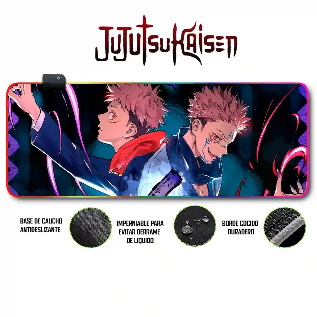 Mousepad Gamer Jujutsu Kaisen RGB/sin RGB Antideslizante 07
