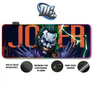Mousepad Gamer DC Comics RGB/sin RGB Antideslizante 07