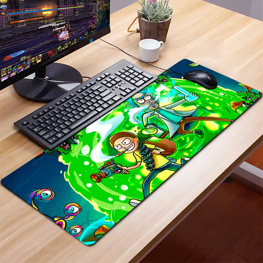 Mousepad Gamer Rick y Morty RGB/sin RGB Antideslizante 07 - Imagen 2